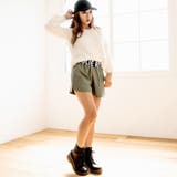 ウエストロゴフェイクレザーショーパン きれいめ大人 大人レディ | LAYLA | 詳細画像3 