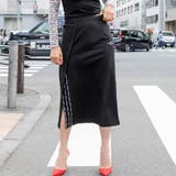 ロゴスリットラップ風スカート きれいめ大人 大人レディ | LAYLA | 詳細画像1 