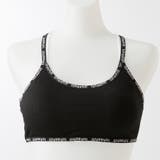 ブラック | 盛れるカップ付ロゴラインブラトップ レディースファッション通販 キャミ | LAYLA