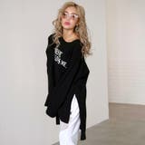 ブラック | ロングテールロゴビッグカットソー レディースファッション通販 ロゴ | LAYLA