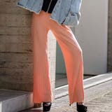 コーラルピンク | 【韓国発】変形プリーツリラクシングワイドパンツ レディースファッション通販 ワイ… | LAYLA