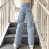 ウエストサイド開きワイドデニムパンツ レディースファッション通販 ハイウエスト | LAYLA | 詳細画像7 