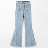 フロントポケット裾フリンジフレアデニムパンツ レディースファッション通販 ハイウ… | LAYLA | 詳細画像7 