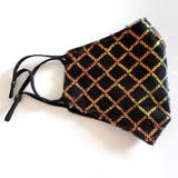 ブラック系 | スパンコール付グリッターマスク 成人用 キラキラ | LAYLA