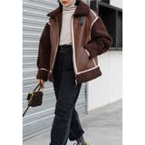 ムートン風ジップアップフライトボアジャケット ファッション通販 レディース | LAYLA | 詳細画像10 