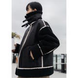 ムートン風ジップアップフライトボアジャケット ファッション通販 レディース | LAYLA | 詳細画像4 
