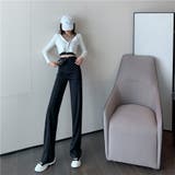 ハイウエストスタイルアップルーズパンツ ファッション通販 女性 | LAYLA | 詳細画像3 