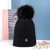 ぽんぽん付サイドステッチニット帽 ファッション通販 女性 | LAYLA | 詳細画像12