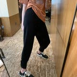 ブラック | ニットスウェットコクーンパンツ ファッション通販 女性 | LAYLA