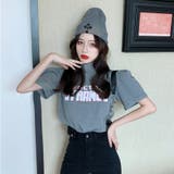 バブルスリーブプチハイネックロゴTシャツ ファッション通販 女性 | LAYLA | 詳細画像16