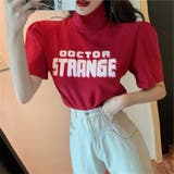 バブルスリーブプチハイネックロゴTシャツ ファッション通販 女性 | LAYLA | 詳細画像3