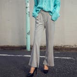 ライトグレー | 裾スリット美脚フレアーパンツ ファッション通販 女性 | LAYLA