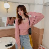 ピンク | 見せかけショートニット 女性 レディース | LAYLA