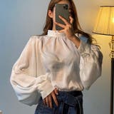 ホワイト | 袖ボリュームブラウス ファッション通販 女性 | LAYLA