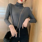 袖くしゅ配色ハイネックカットソー ファッション通販 女性 | LAYLA | 詳細画像8 