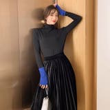 袖くしゅ配色ハイネックカットソー ファッション通販 女性 | LAYLA | 詳細画像3 