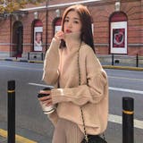 ベージュ | タートルネックオーバーニット 女性 レディース | LAYLA