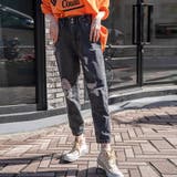 デニムブロークンイージーマムパンツ ファッション通販 女性 | LAYLA | 詳細画像11 