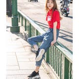 デニムブロークンイージーマムパンツ ファッション通販 女性 | LAYLA | 詳細画像4 