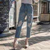 デニムブロークンイージーマムパンツ ファッション通販 女性 | LAYLA | 詳細画像7 