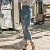 デニムブロークンイージーマムパンツ ファッション通販 女性 | LAYLA | 詳細画像8 