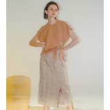 Woven Check Line Skirt | LE CIEL BLEU outlet | 詳細画像3