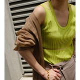Sheer Blocking Tank Top | LE CIEL BLEU outlet | 詳細画像2 