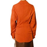Crinkle Open Collar Shirt | LE CIEL BLEU outlet | 詳細画像3 