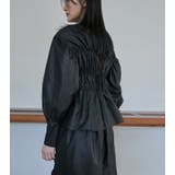 Back Ribbon Shirring Blouse | LE CIEL BLEU outlet | 詳細画像10 