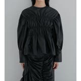 Back Ribbon Shirring Blouse | LE CIEL BLEU outlet | 詳細画像13 