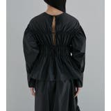 Back Ribbon Shirring Blouse | LE CIEL BLEU outlet | 詳細画像14 