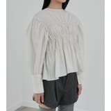Back Ribbon Shirring Blouse | LE CIEL BLEU outlet | 詳細画像3 