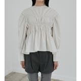 Back Ribbon Shirring Blouse | LE CIEL BLEU outlet | 詳細画像5 