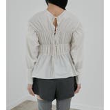 Back Ribbon Shirring Blouse | LE CIEL BLEU outlet | 詳細画像6 