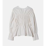 Back Ribbon Shirring Blouse | LE CIEL BLEU outlet | 詳細画像7 