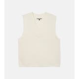 Off White | V-Neck Knit Vest | LE CIEL BLEU outlet