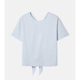 Light Blue | Bow Tie Back T-S | LE CIEL BLEU outlet