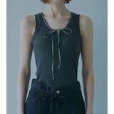 Ribbon-trimmed N | LE CIEL BLEU outlet | 詳細画像11 