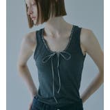 Ribbon-trimmed N | LE CIEL BLEU outlet | 詳細画像7 