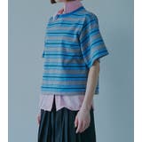 Relaxed Fit Stri | LE CIEL BLEU outlet | 詳細画像3 