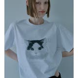 Cat Relaxed T-Sh | LE CIEL BLEU outlet | 詳細画像1 
