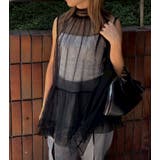 Soft Tulle Bow T | LE CIEL BLEU outlet | 詳細画像1 