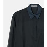 Sheer Shirt w/Contrast Collar | LE CIEL BLEU outlet | 詳細画像2 
