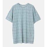 Blue | Distorted Check | LE CIEL BLEU outlet