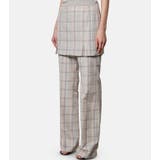 Check Layerd Tro | LE CIEL BLEU outlet | 詳細画像3 