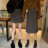 韓国ファッション スカート 大人かわいい デイリーコーデ Hライン 着回し | cici bella | 詳細画像1