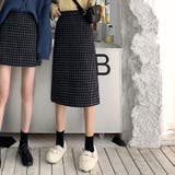 ブラック | 韓国ファッション スカート 大人かわいい デイリーコーデ Hライン 着回し | cici bella
