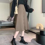 ブラウン | 韓国 ファッション スカート | La Bella
