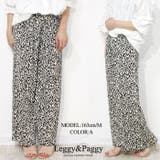 プリントプリーツワイドパンツ アニマル柄 ドット柄 | Leggy&Paggy | 詳細画像2 