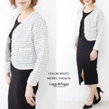 ジャケットカーディガン パールボタン ショート丈 クロップドジャケット | Leggy&Paggy | 詳細画像8 